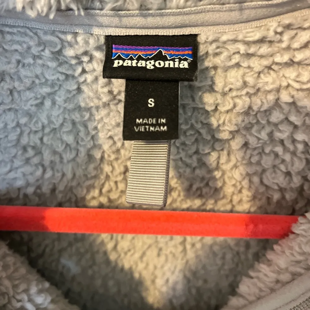 Patagonia Los Gatos 1/4 zip fleece Salt Grey S Pullover Hiking High Pile - Image 4