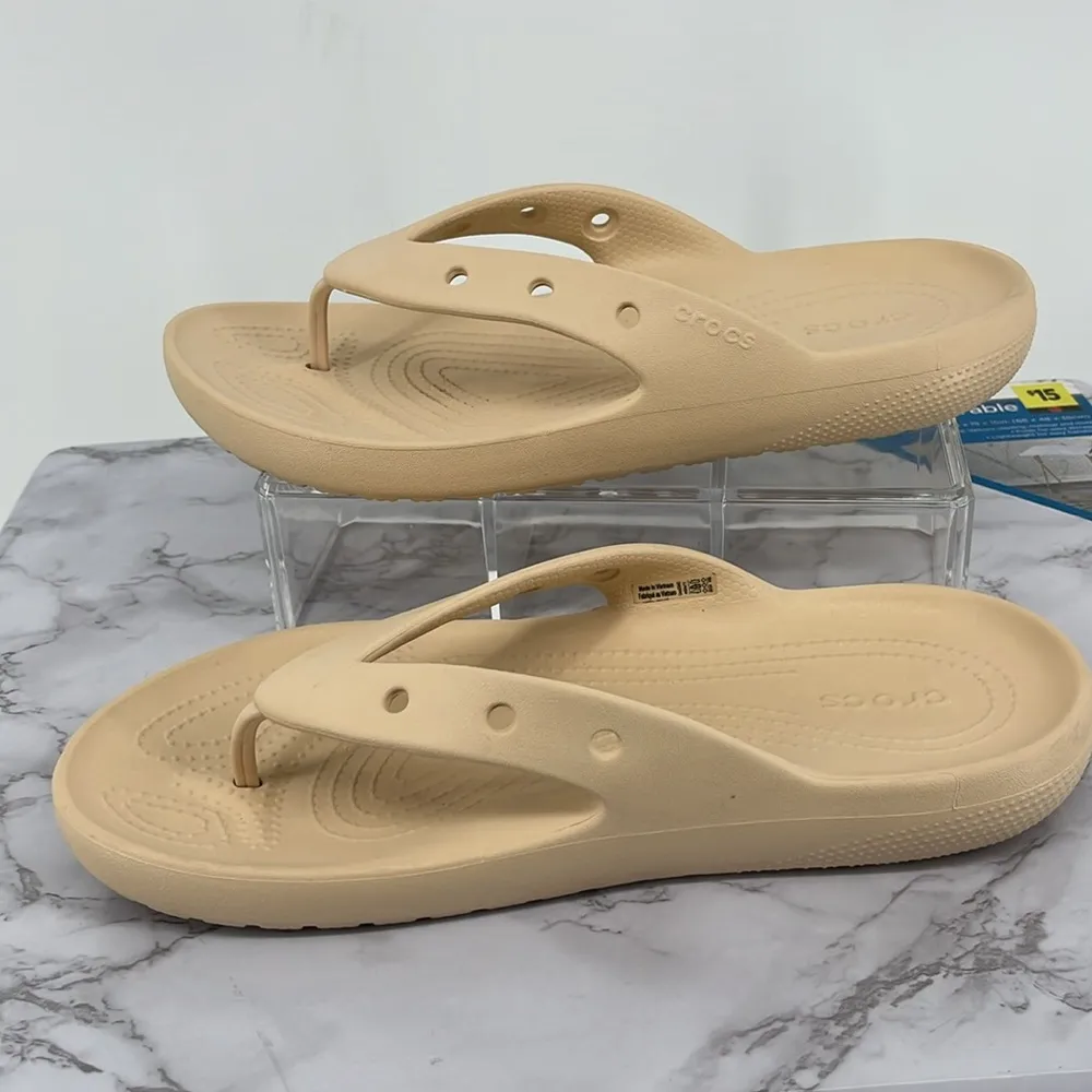 CROCS Thong Sandals Flip Flops Sz 11 Comfy Summer Waterproof‎ Casual Flexible - Image 3