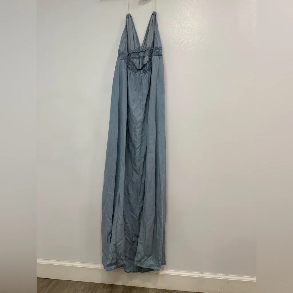 Lovestitch Light Blue Halter Maxi Dress - Image 9