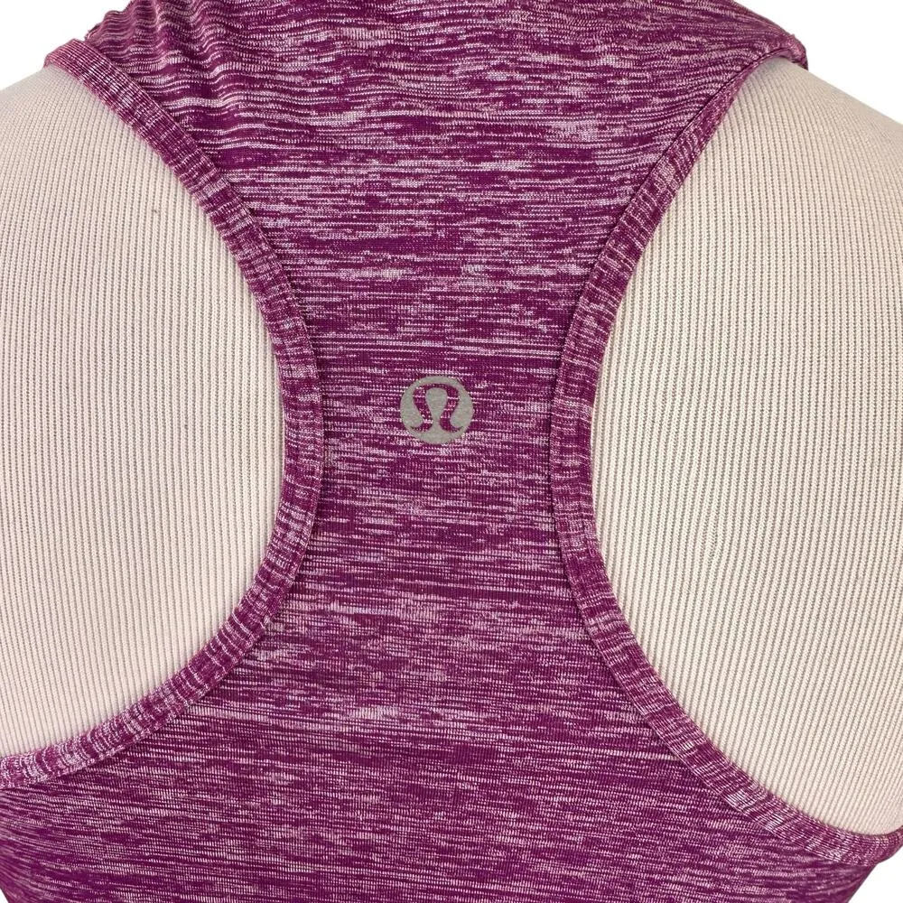 Lululemon Heathered Scoop Neck Racerback Tank Top Silky - Image 5
