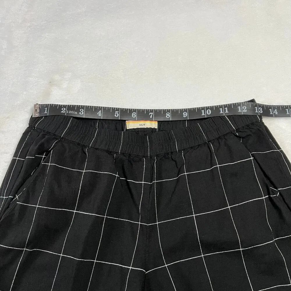 Marine Layer Pull On Allison Ankle Pants Size XS Petite Windowpane Lightweight - Image 10