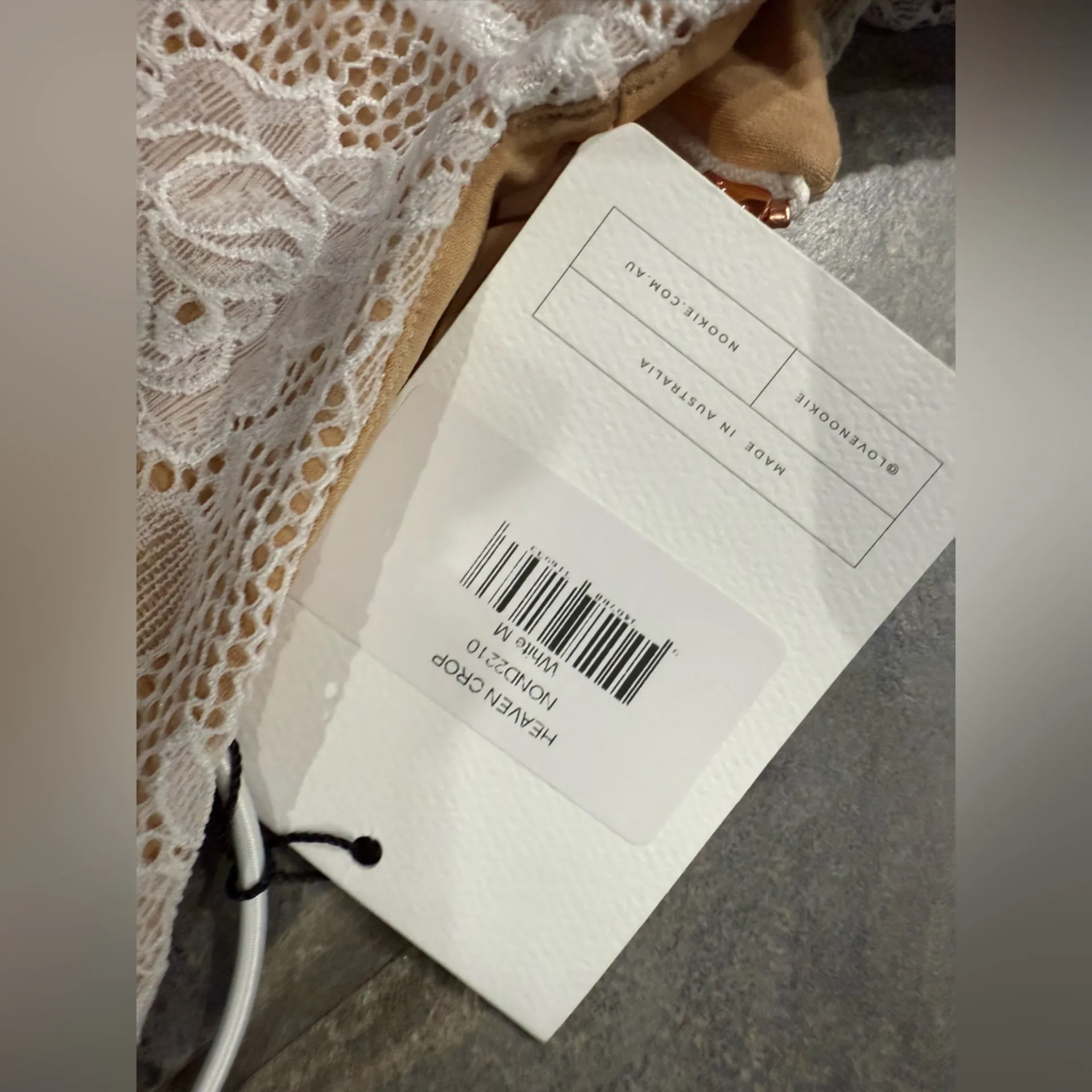 NWT Nookie Heaven Lace Crop Top and Maxi Skirt Set‎ White Sz Medium $$439 - Image 13