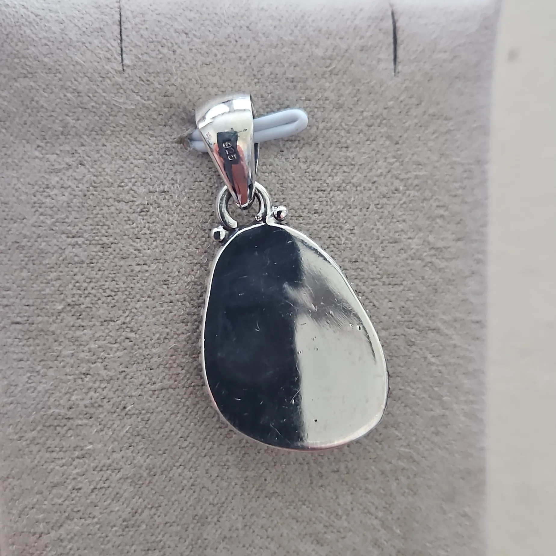 Cotton Candy Turquoise Pendant #3 - Image 2