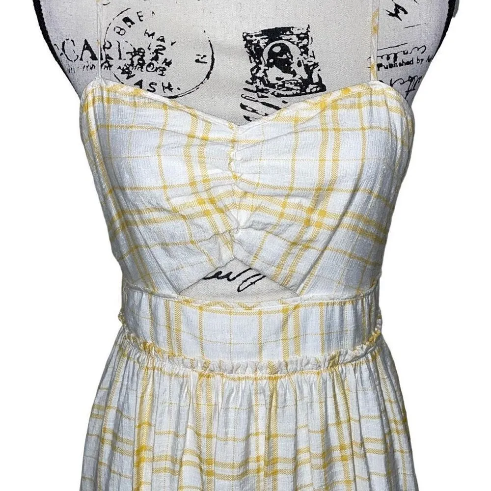 Francesca's Marla Plaid Midi‎ Dress, Size Medium - Image 6