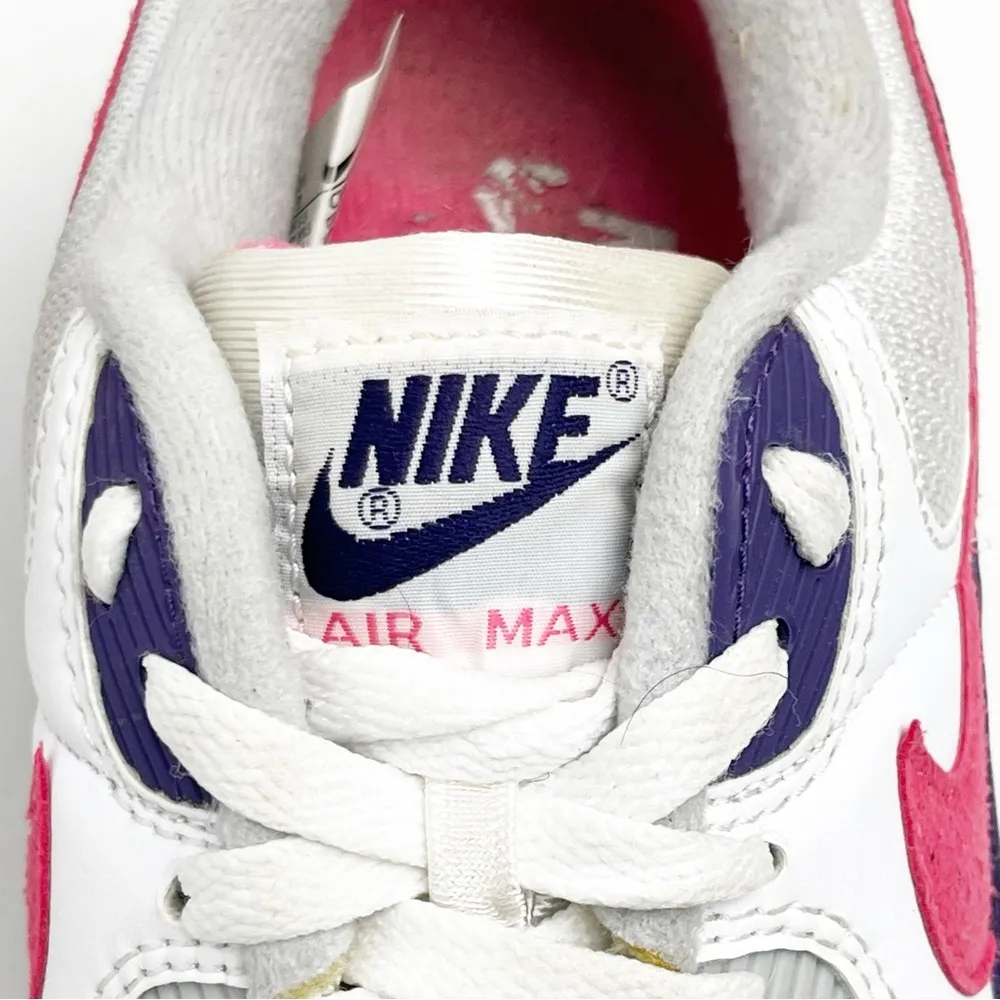 NIKE Air Max 90 III Eggplant Lace Up Running Shoes #CW1360-100, Size 9 - Image 7