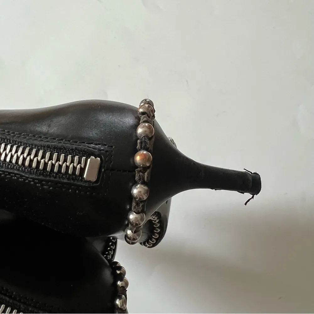 Alexander Wang Eri Studded Leather Ankle Boots In Black - Image 8