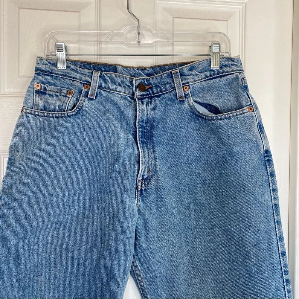 LEVI'S 560 Loose Fit Straight Leg Jeans Vtg Size 12 30x31 Light Wash 1998 90s - Image 3
