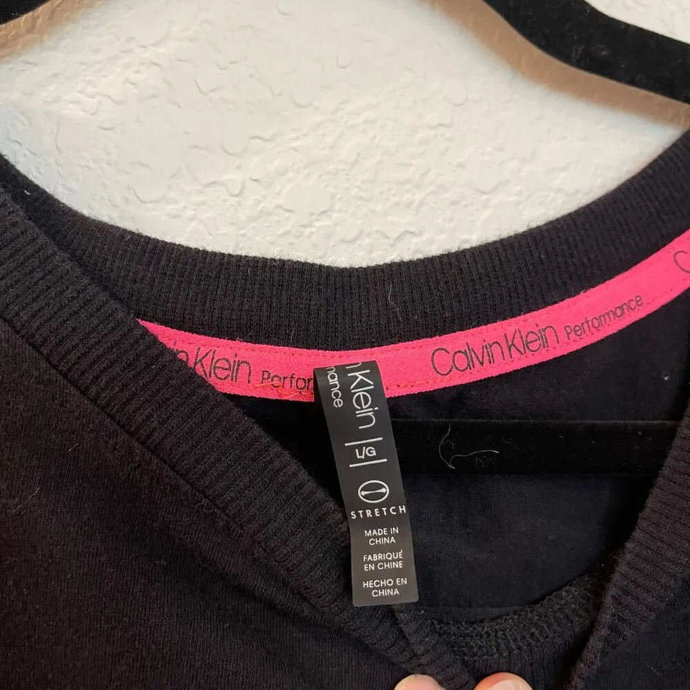 Calvin Klein Performance Black Crop Top Size L - Image 4