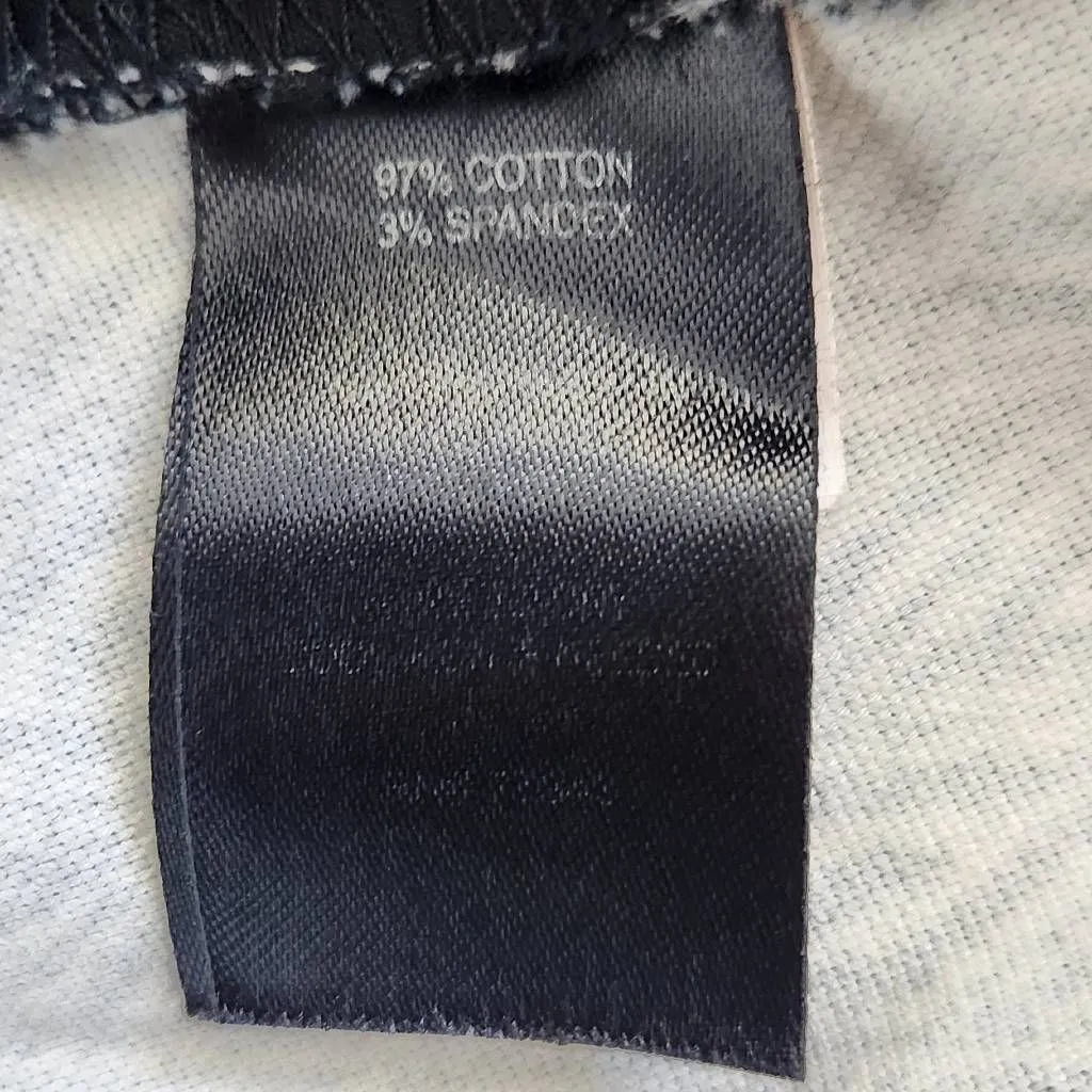 Willi Smith Black and White Print Cropped Fitted Pants Size 10 Black Print Pant - Image 7