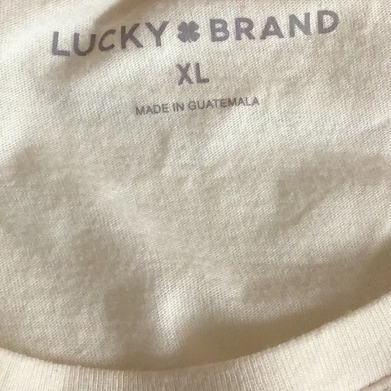 Lucky Brand Size XL Women's Butterfly Graphic T-Shirt, Marshmallow. New - Image 6