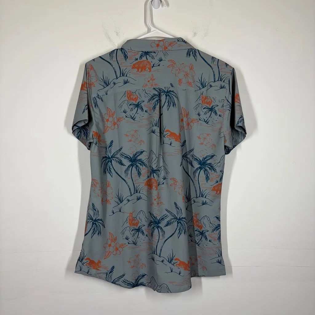 Flylow Phoenix Button Down Shirt Size Large Women’s Blue - Image 3