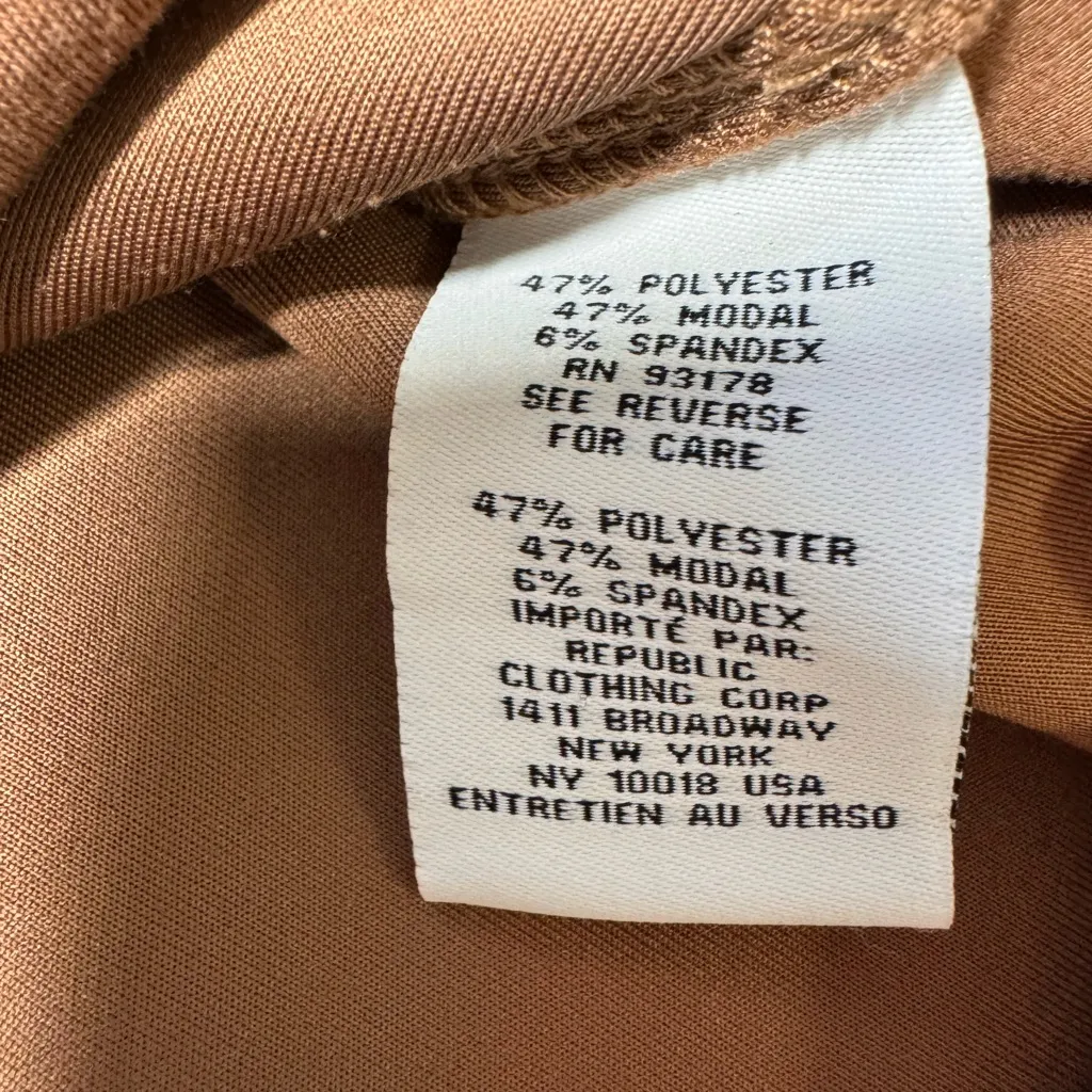 Magaschoni Rust Brown Crewneck Sweatshirt XS/TP - Image 4