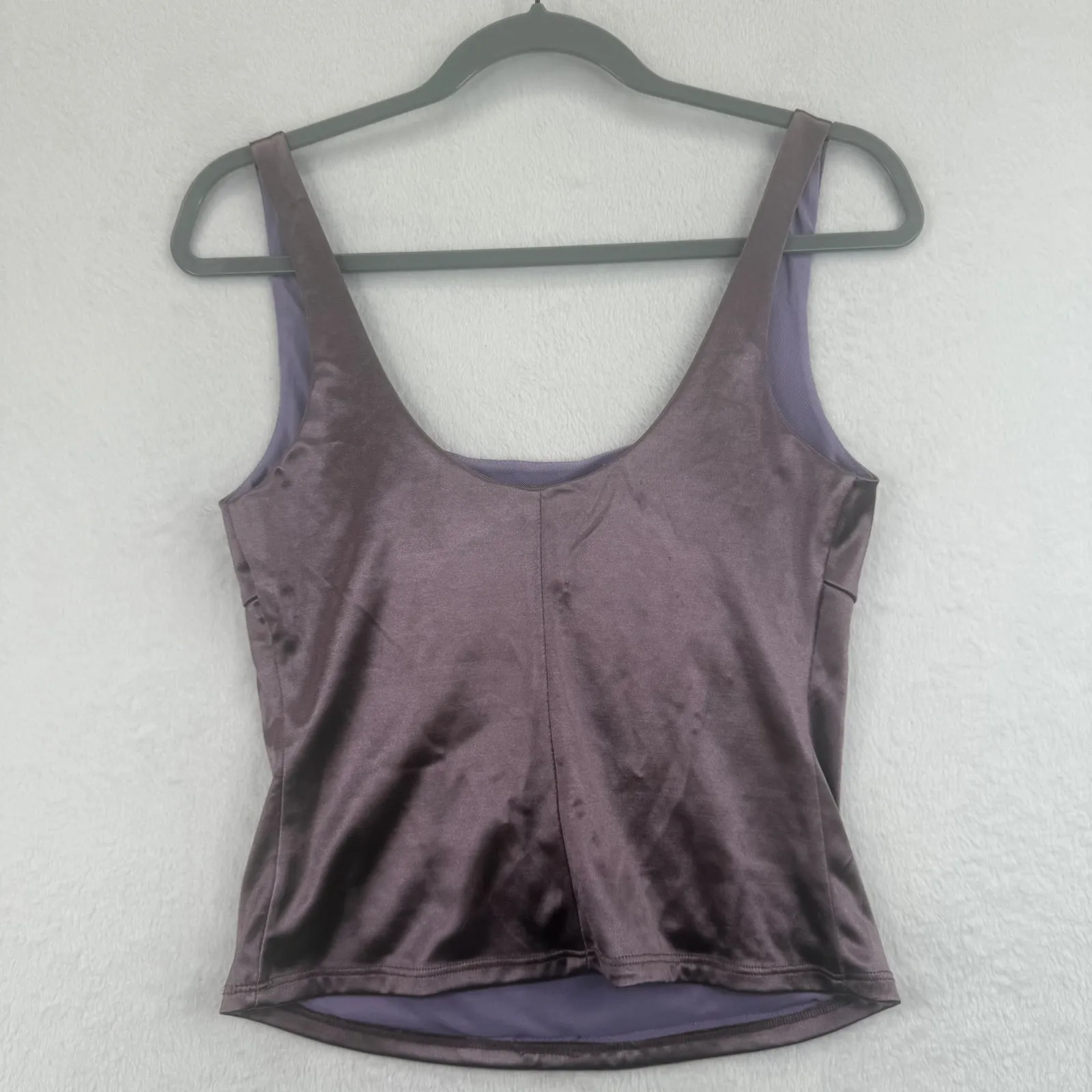 Free People Intimately Purple Satin Corset Tank Top‎ Womens Size Small - Image 9