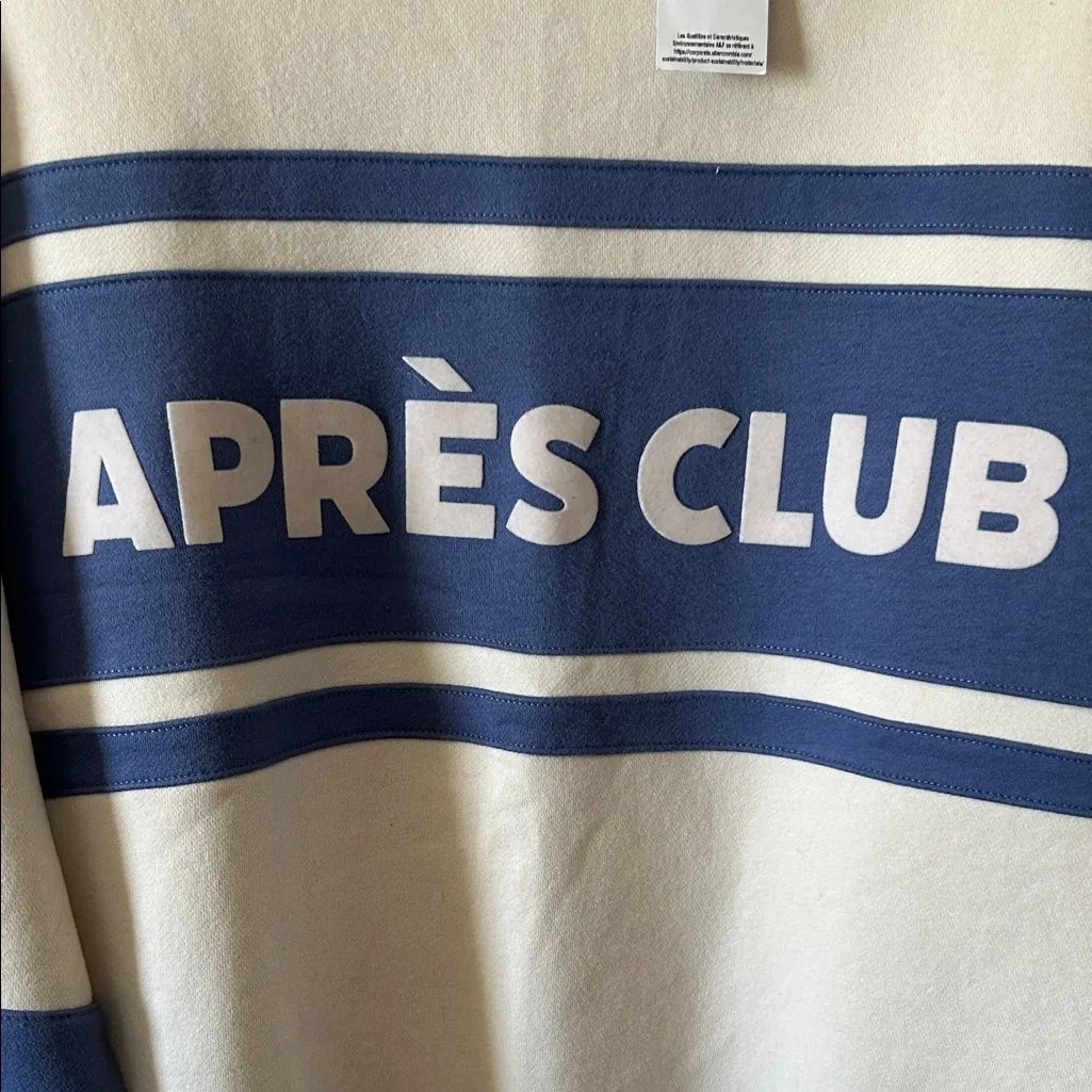 Abercrombie &‎ Fitch Womens Apres Club Oversized Sweatshirt Size Small NWT - Image 8