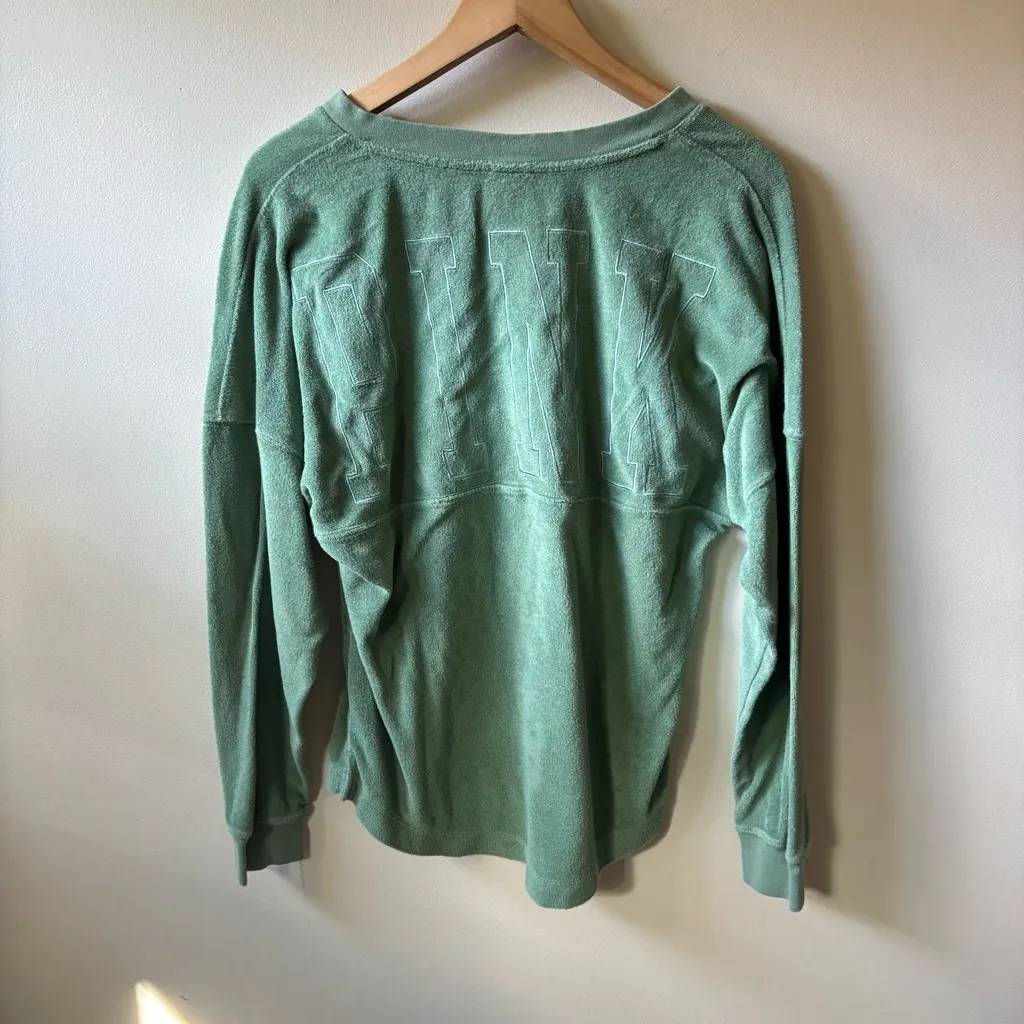 PINK Victoria's Secret Terry Cloth Sweatshirt - Image 5