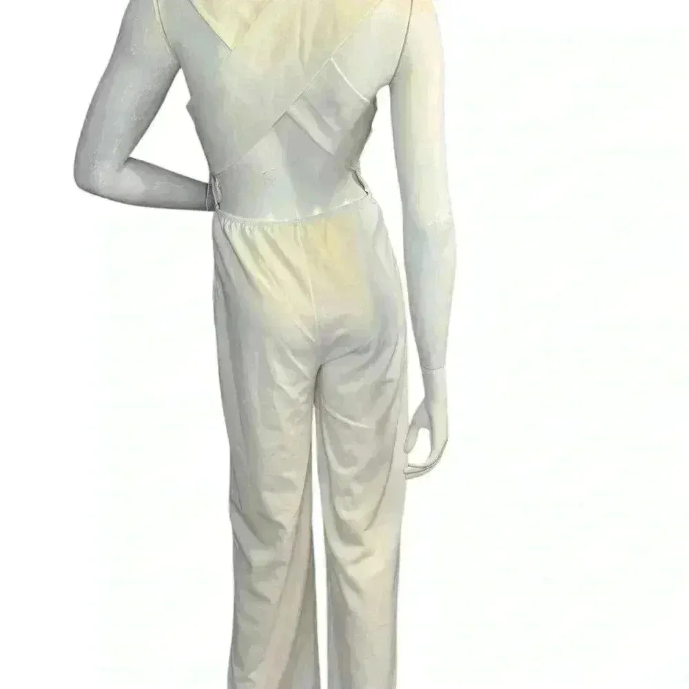 Lulus Lulu’s Chic White Jumpsuit Size Medium New With Tags. - Image 11