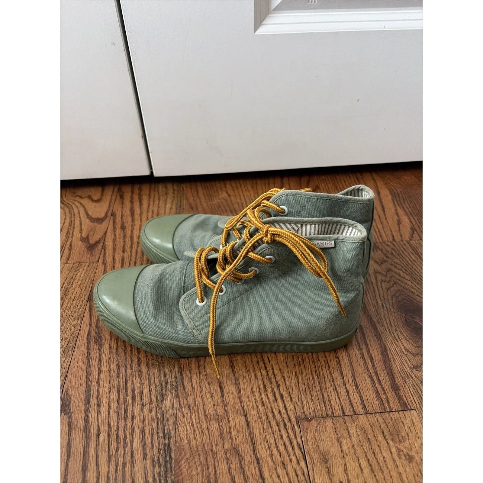 Bangs Sneakers US Women’s 8 Canvas High Top Casual Hipster Shoes Size 8 Green - Image 4