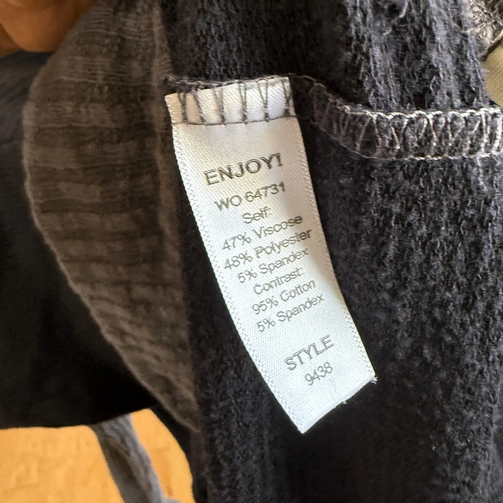 Michael Stars sz One‎ Size Black & Gray Sweater - Image 5