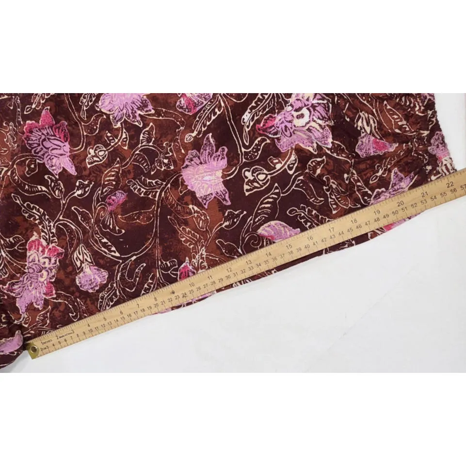 Free People Iris Halter Burgundy Pink Fairy Floral Boho Chic Breezy Legs Jumpsuit - Image 15