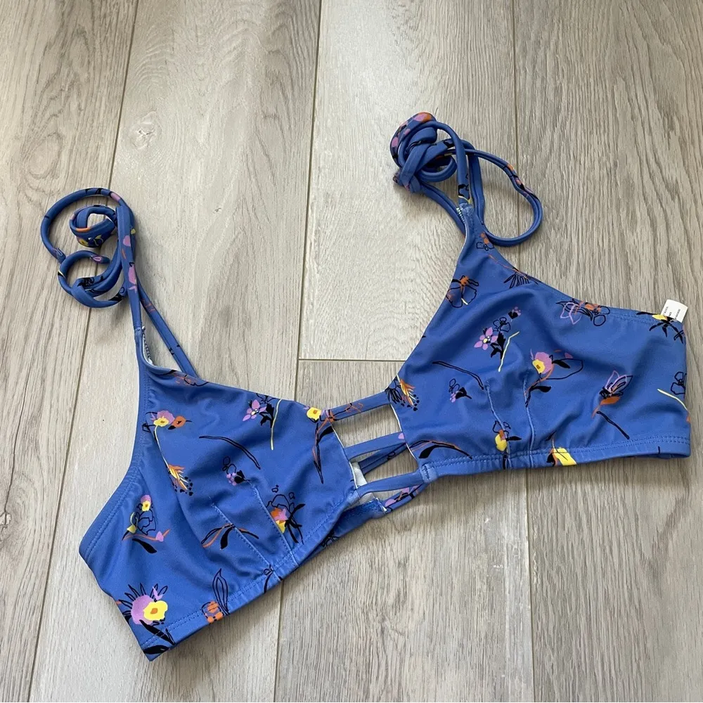 Urban Outfitters Out From Under Winnie Strappy Bikini Top Blue (Large) cute tie - Image 6