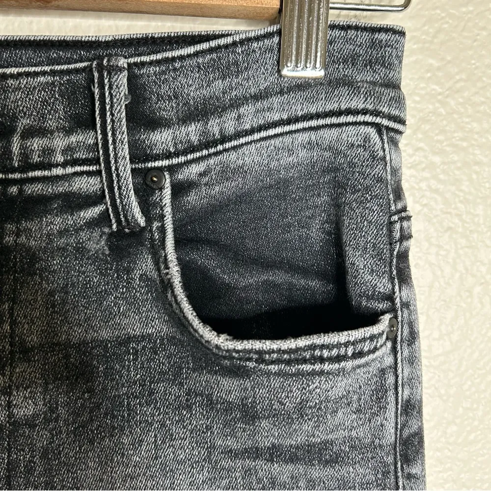 Mother The Insider Crop Step Fray jeans Train Stops 27 Gray - Image 5