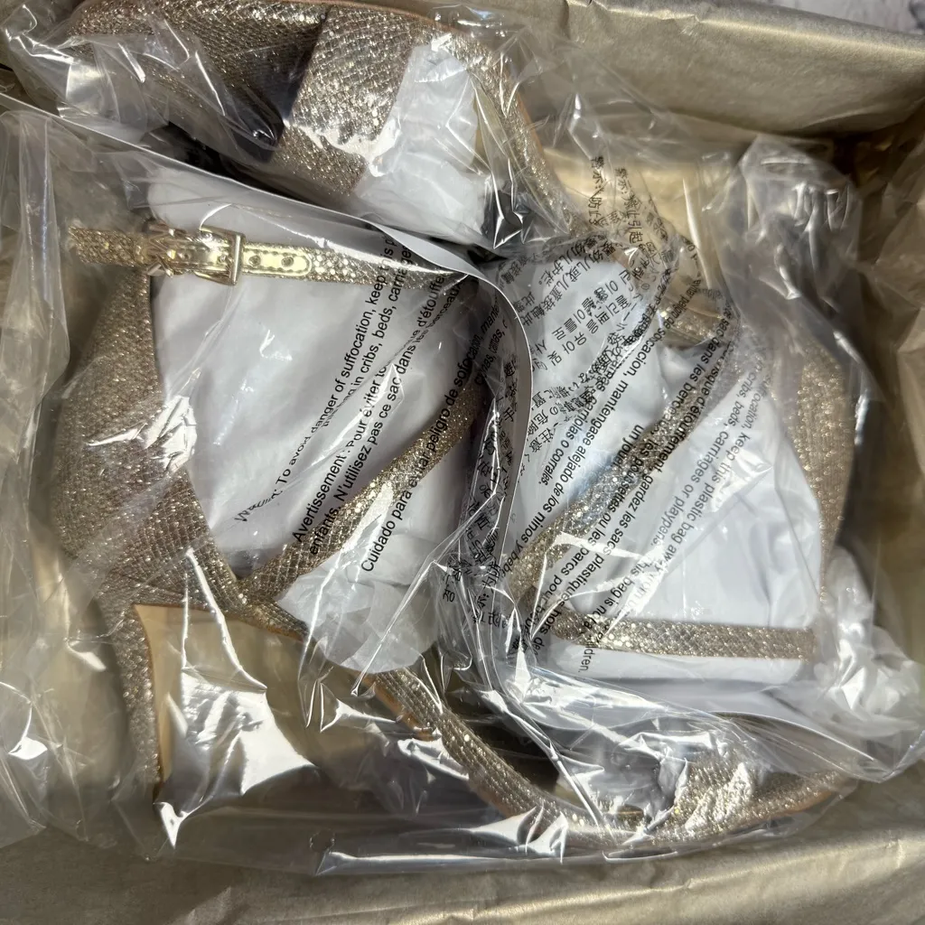 Michael Kors Glittering Gold Heels - Image 8