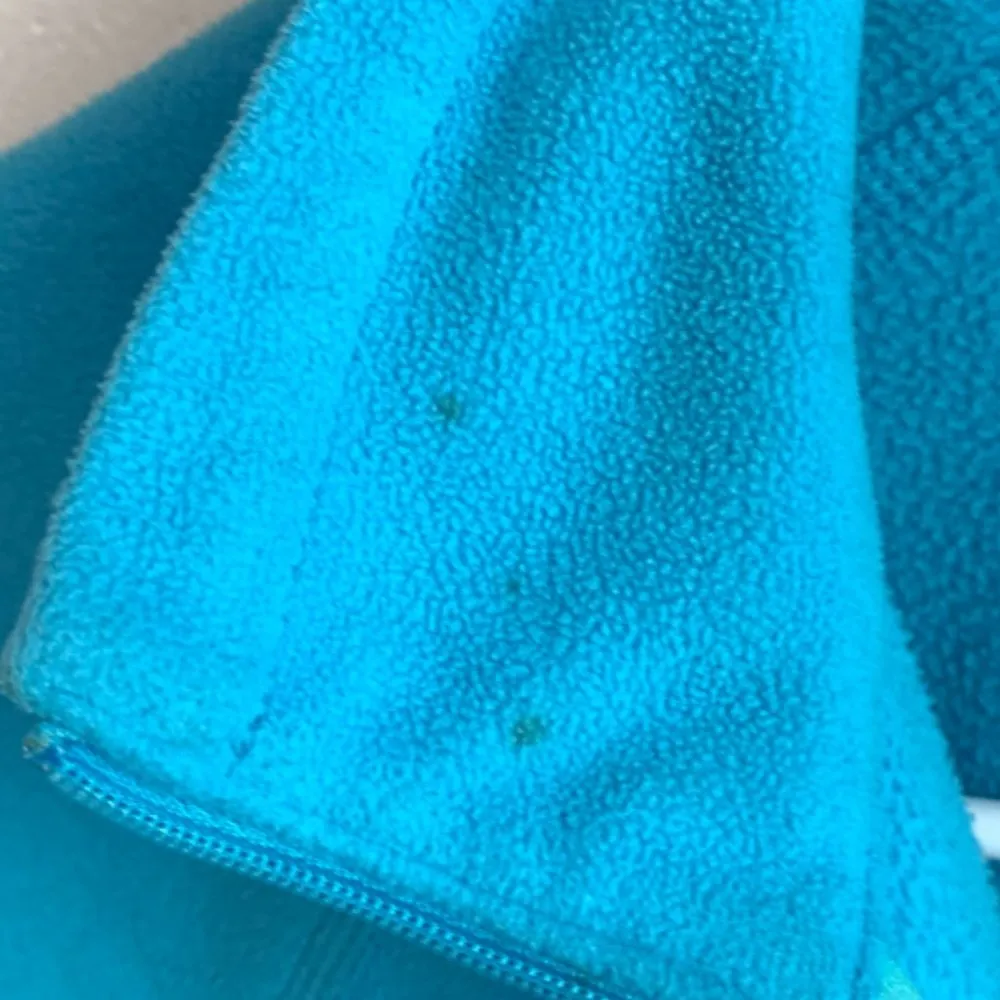 Eddie Bauer First Ascent Light Blue & Gray Fleece Quarter Zip Jacket - Image 8