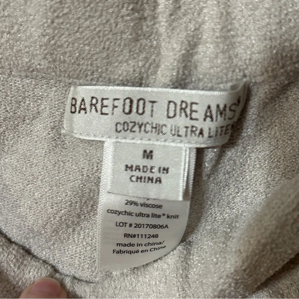 Barefoot Dreams Cozychic Ultra Lite Gray Lounge Pants Sz Medium - Image 3