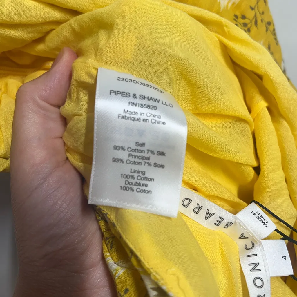 NWT NEW Veronica Beard Silk & Cotton One-Shoulder Virginia Dress size 4 - Image 12