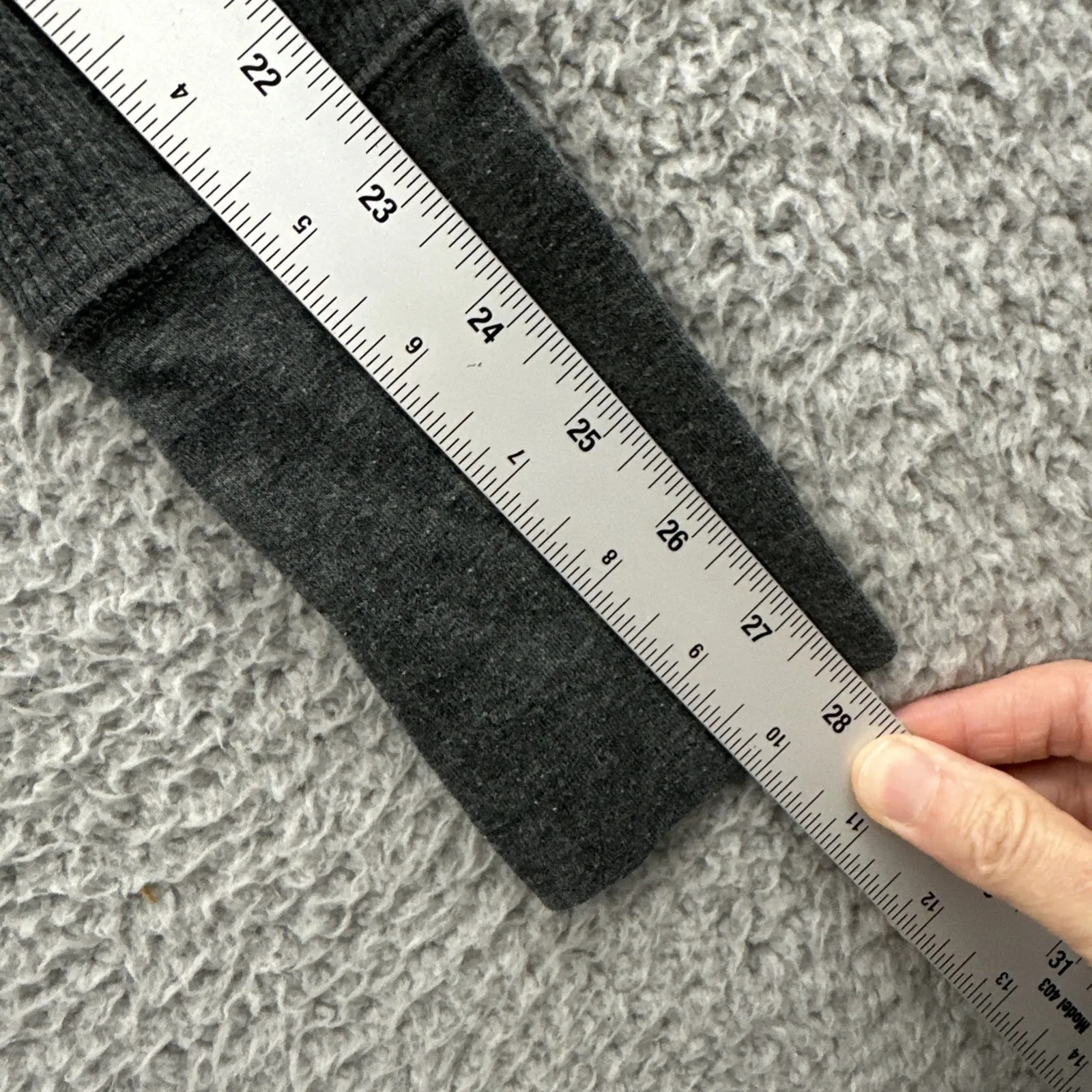 Y2K Aeropostale Long Sleeve Henley Shirt Bella Swan Elena Gilbert Grunge W XL Gray - Image 8