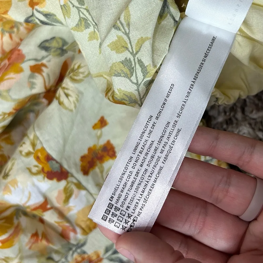 En Saison Milana Top NWT Anthropologie Anthro Asymmetrical Crop Floral Blouse L Orange Size L - Image 11