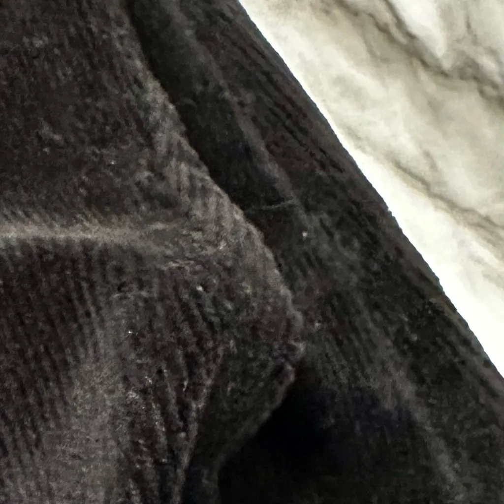 Michael Kors Black Velvet Leggings Jeggings Witchy Goth Dark Academia Pockets - Image 7