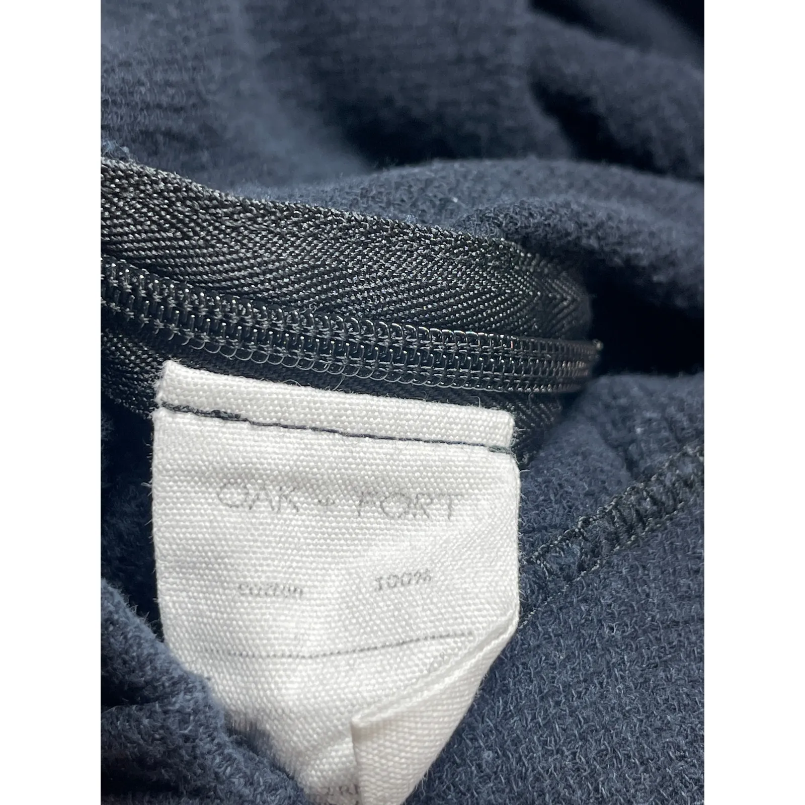 Oak + Fort Women's Black High Waisted Cargo Wide Leg Baggy Crop Trousers Pants S - Image 4