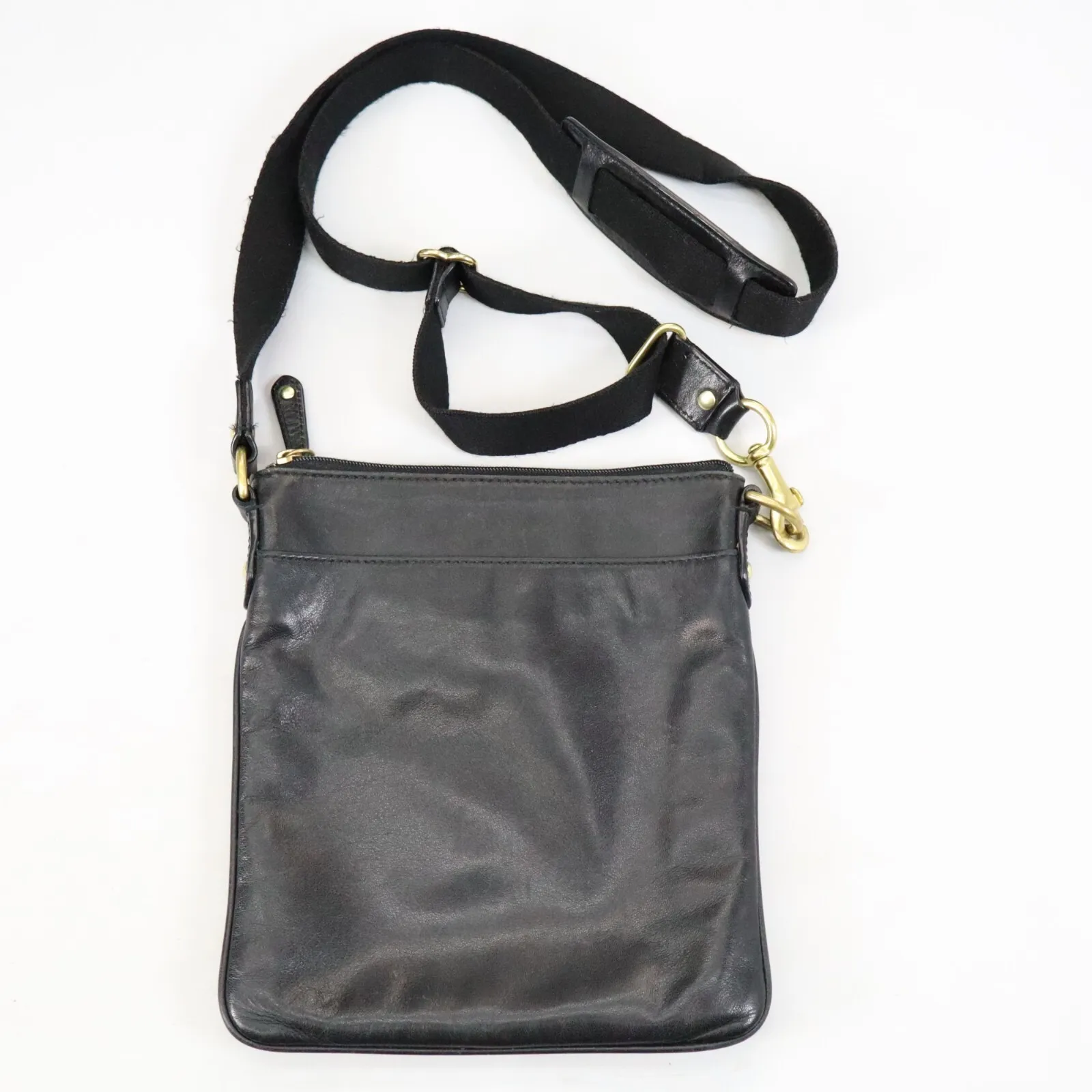 Coach Madison Black Vintage Leather Swing Pack Cross Body Women Bag 44384 - Image 10