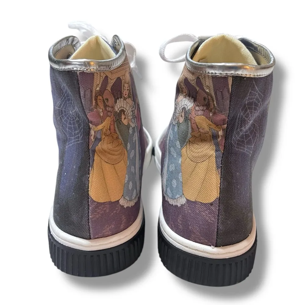 Red Needle Fashion High Top Sneakers Prince Princess Theme Size EU 37 US 6.5/7 Purple - Image 7