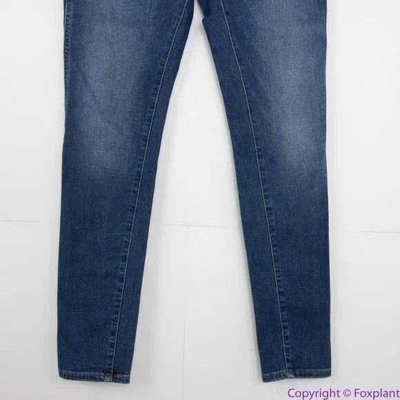 NEW Madewell High‎ Rise Button Front Skinny Jeans In Daventry wash, 28 - Image 6