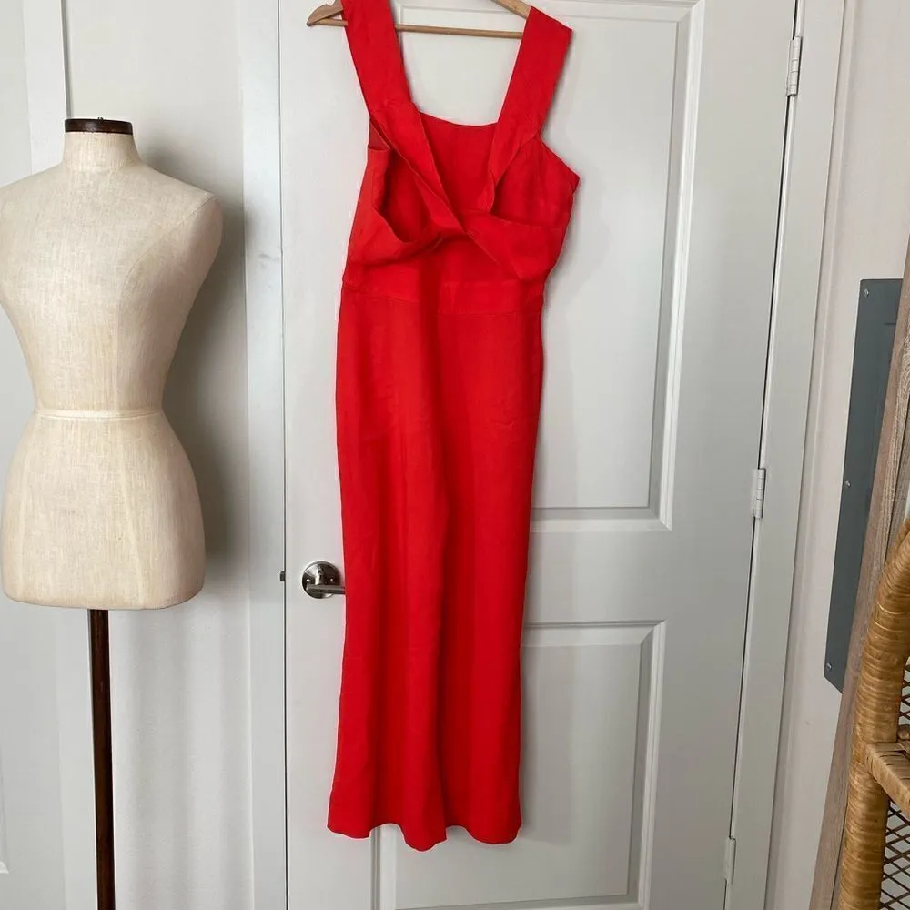Lewit twist front jumpsut Red Size 12 - Image 3