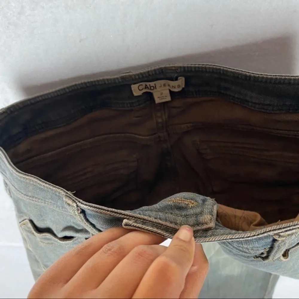 Cabi Brown Gray Denim Flap Pocket‎ Bootcut Jean - Image 6