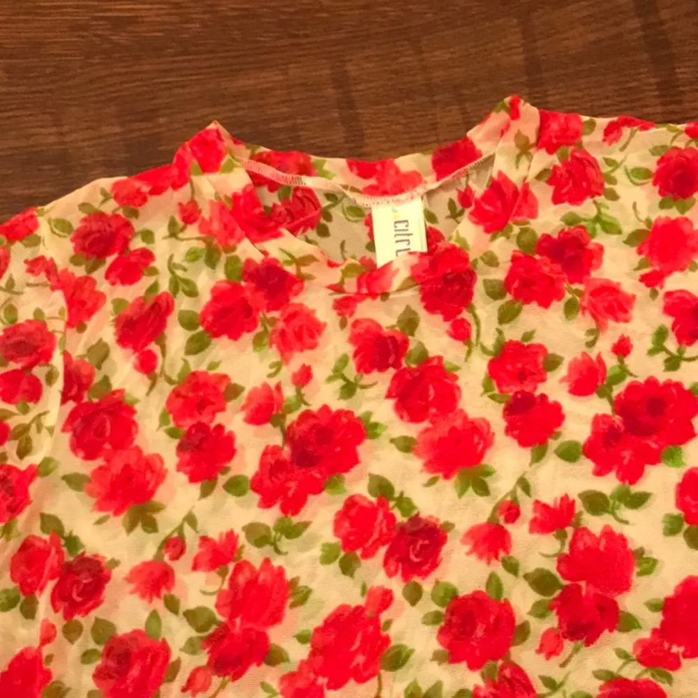 Top cropped see thru mesh Red Size L - Image 2