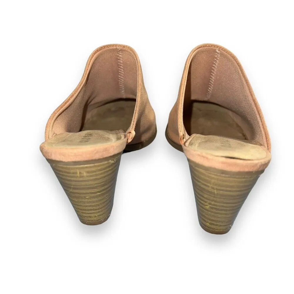 Old Navy Womens High Heeled Mule Bootie Slip On Faux Leather Suede Pink Size 7 - Image 10