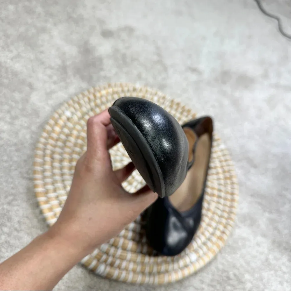 Vionic Women’s Caroll Ballet Flat Black Slip On Comfort Leather Shoes Size 6.5 - Image 14