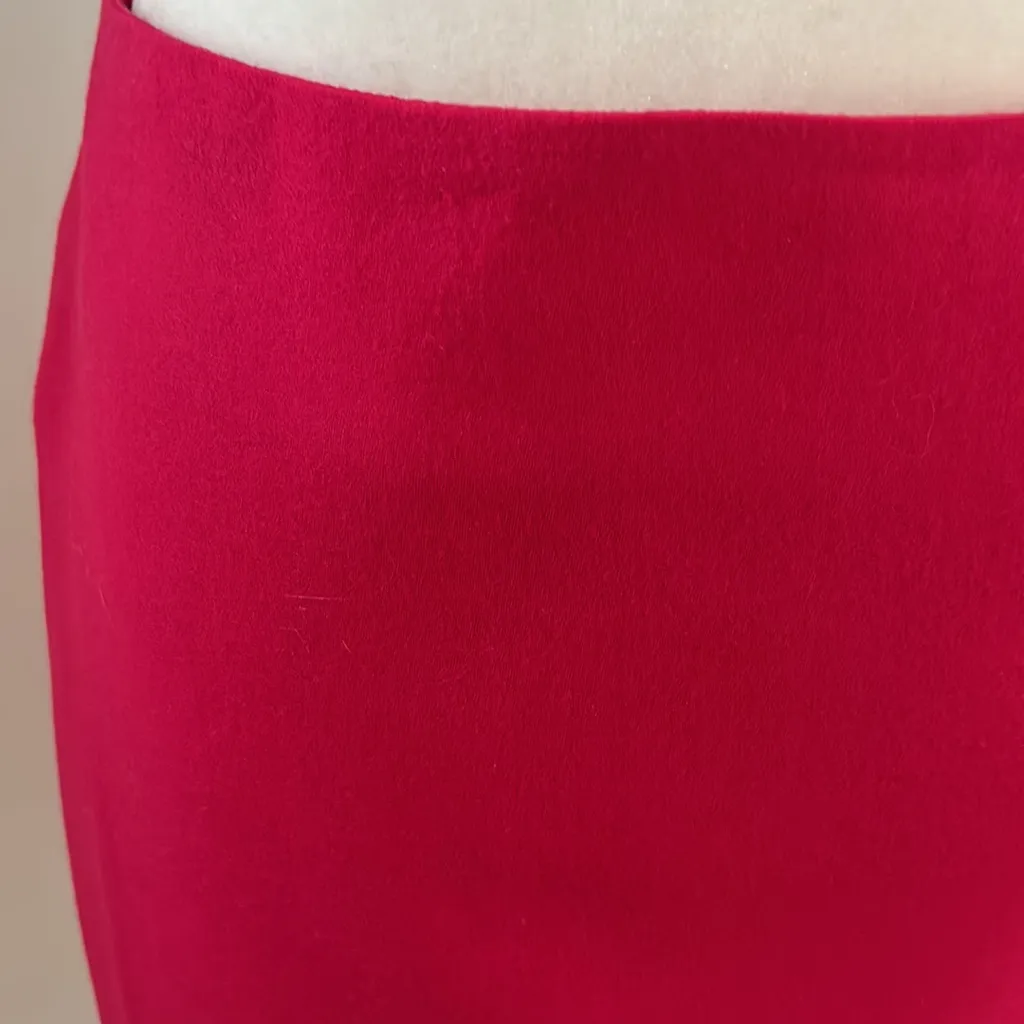 Talbots Raspberry Wool Pencil Skirt sz 6P - Image 2