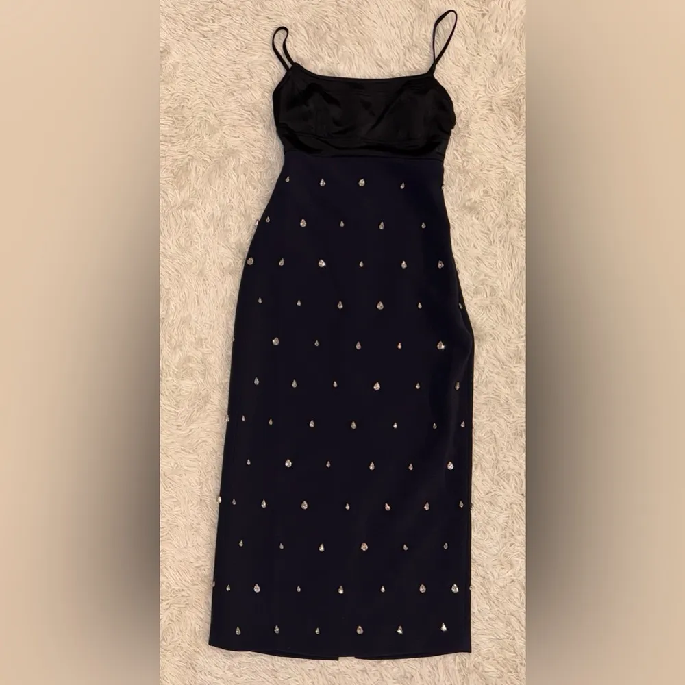 NWOT A.L.C. Alana embellished blue and back cutout midi dress sz 0 - Image 7