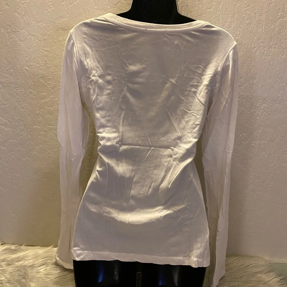 Forever 21 White Long Sleeve Shirt - Image 7