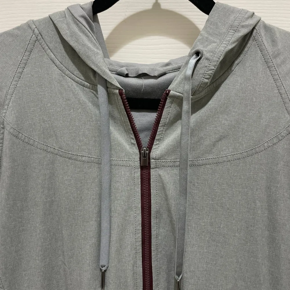 Story by Katy Hearn Heathered Gray Full Zip Jacket Small - Image 4