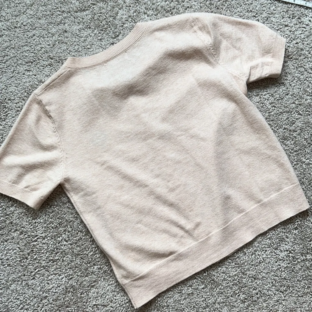 Peach soft knit cardigan. Xs - Image 8