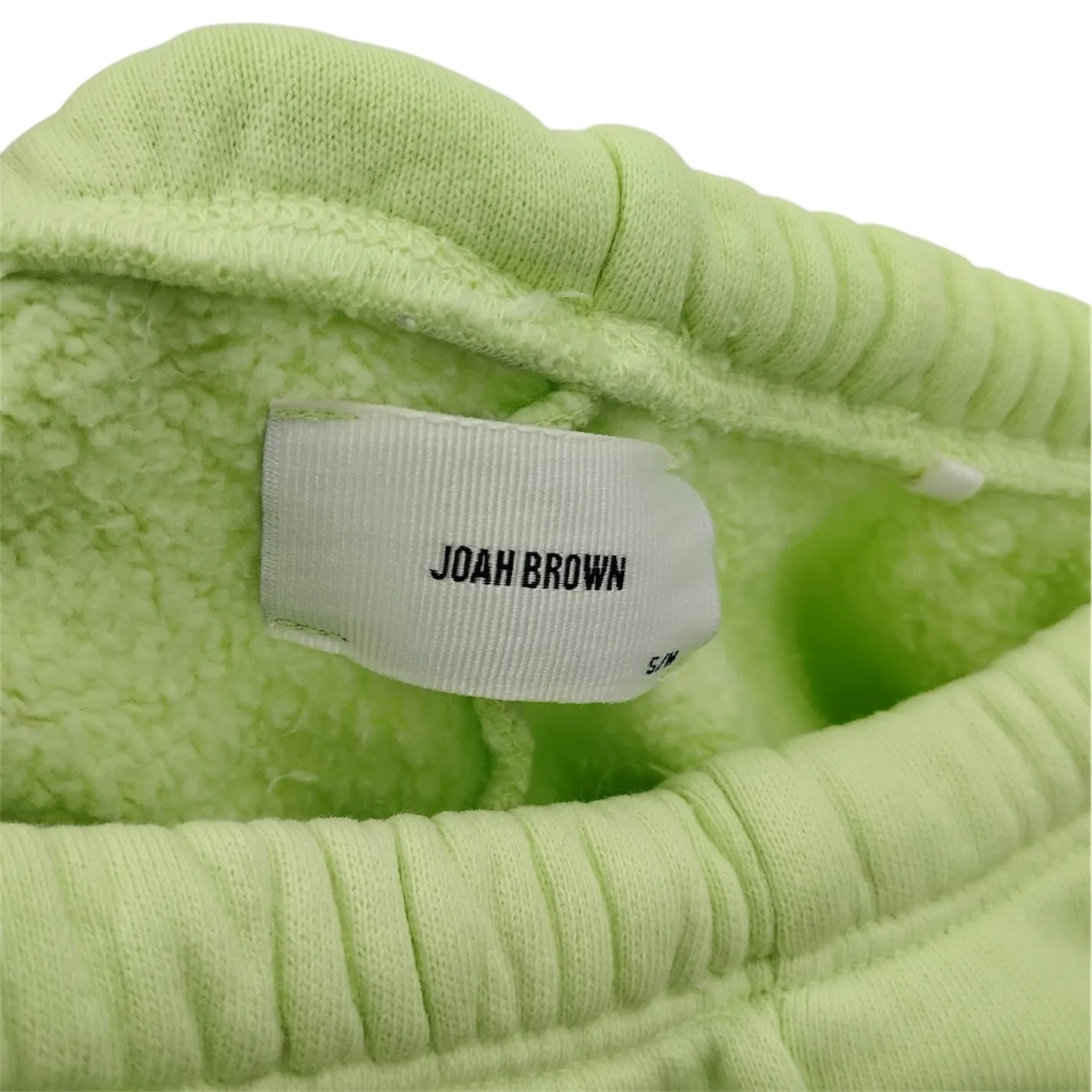 Joah Brown Oversized Joggers Sweatpants Melon French Terry Green Size S/M - Image 4