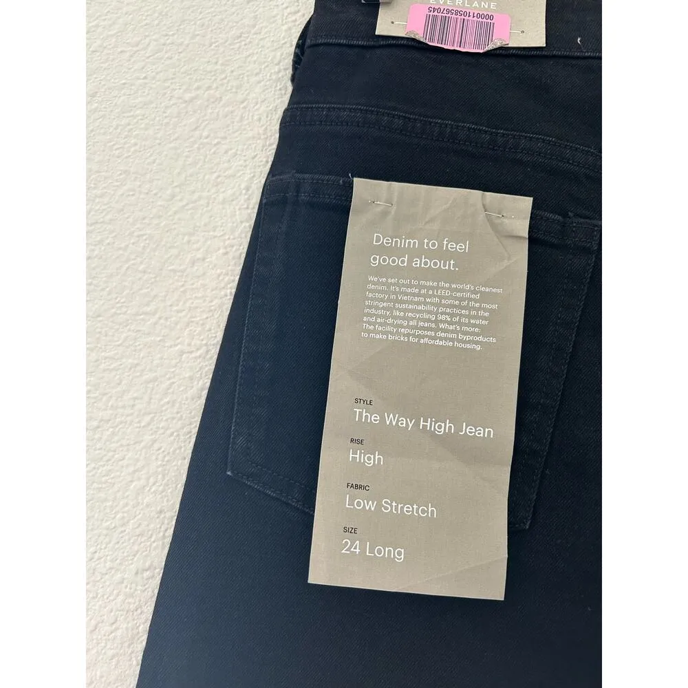 Everlane The Way-High Jean in Coal Black 24 Tall NWT - Image 9