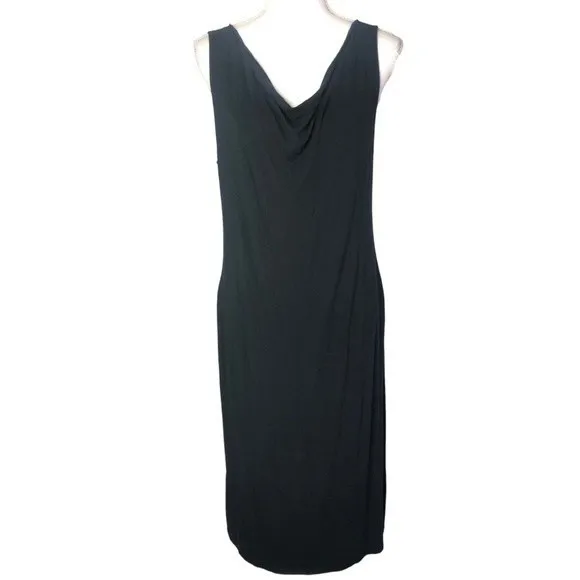 Gap Maternity Cowl Neck Black Sleeveless Midi Dress - Image 20
