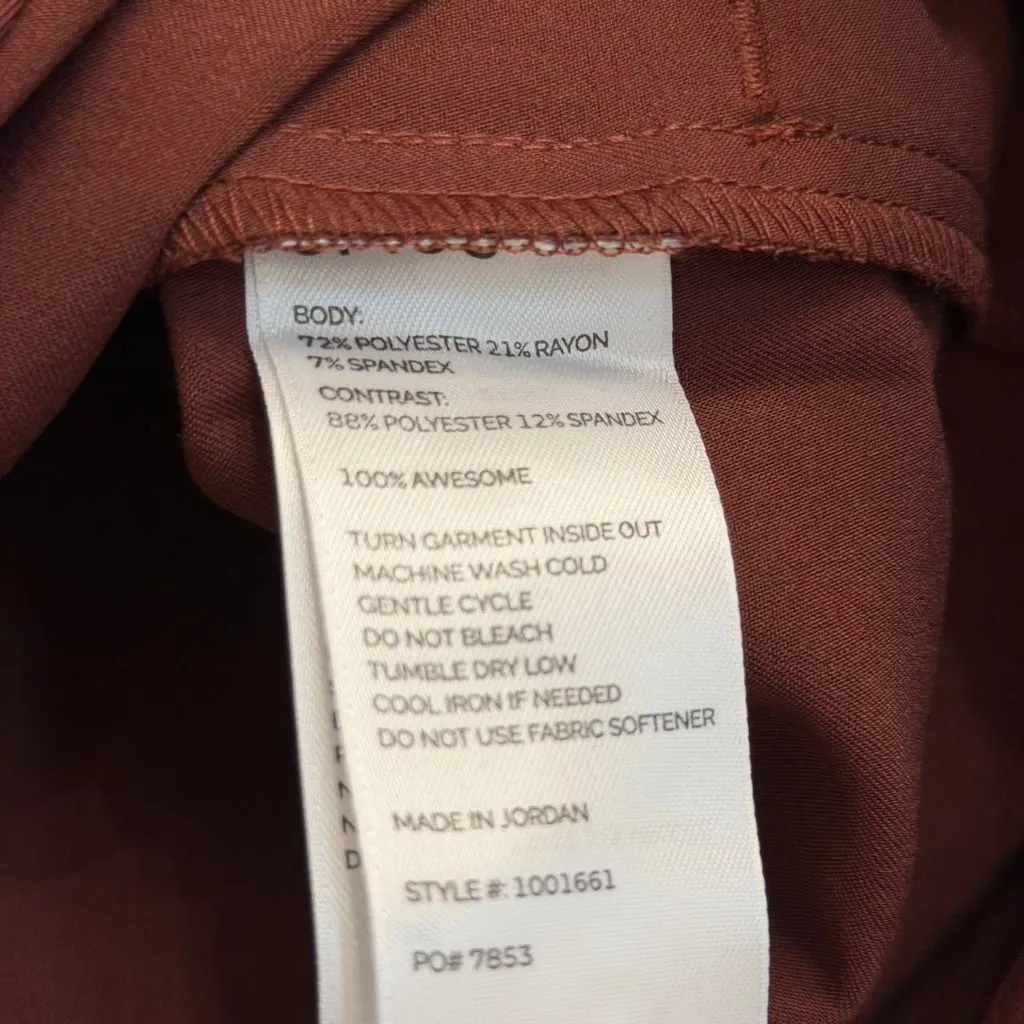 Figs Rafaela Oversized Longsleeve Scrub Top in Walnut, Size XXS - Image 10